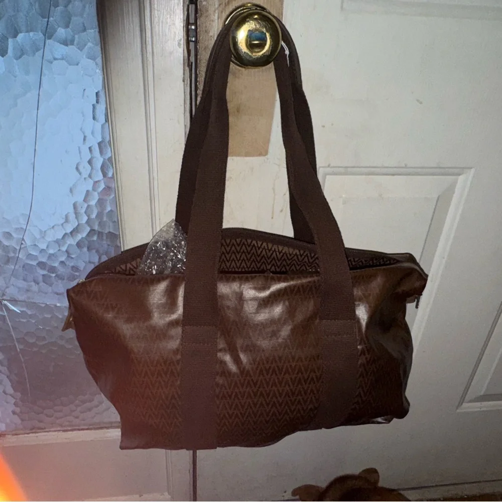 Valentino Brown Patterned Men's Bag